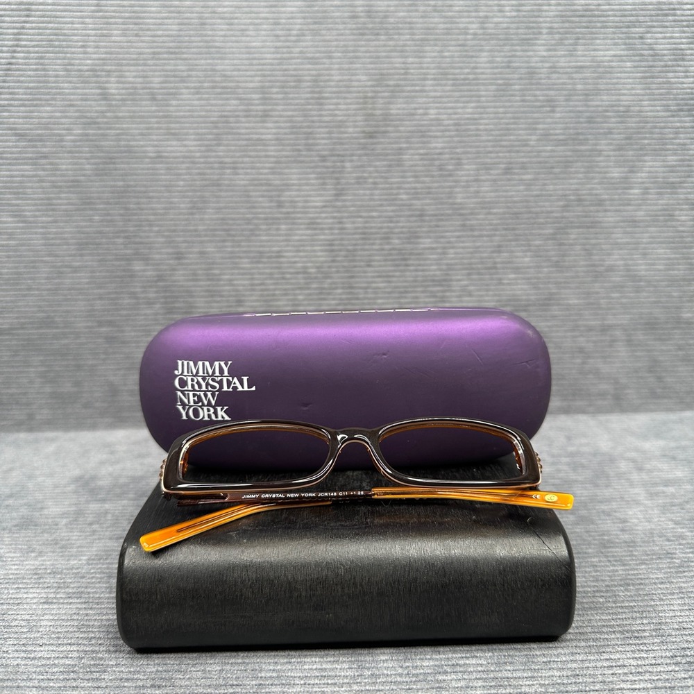 Jimmy Crystal New York JCR148‎ C11 Swarovski Crystal Reading Y2K Glasses Case